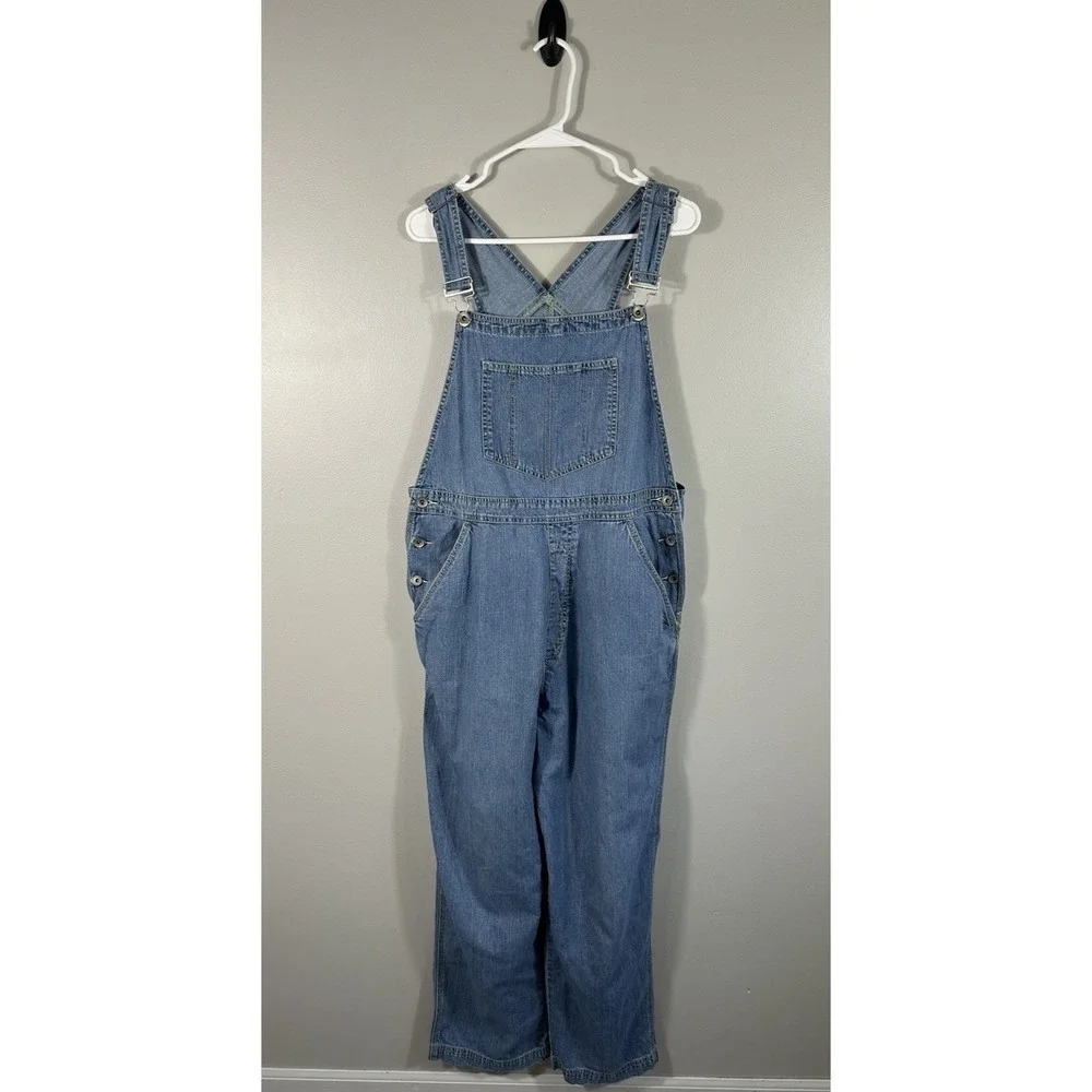 GAP Light Blue Denim Overalls Jumpsuit - Picture 1 of 11